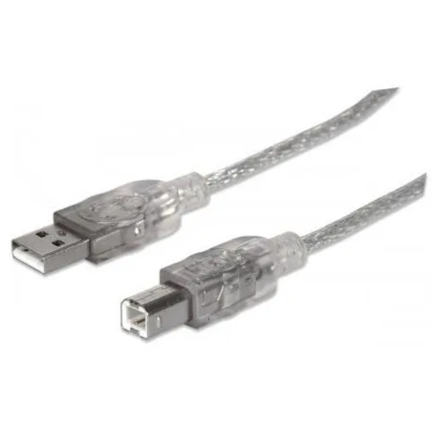 Cabo Usb 2.0 1.8 Metros A/B Prateado